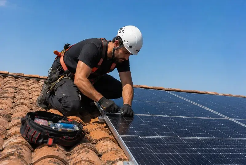 Maintenance et monitoring de panneaux solaires à Monassut-Audiracq
