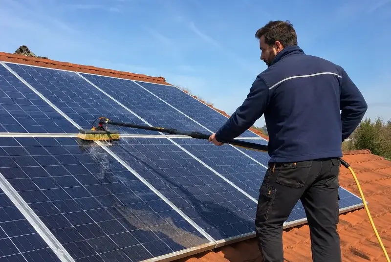 Nettoyage et entretien de panneaux solaires à Monassut-Audiracq